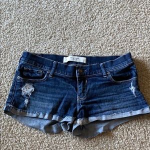 Abercrombie & Fitch Destroyed Jean Shorts Sz 4 /27